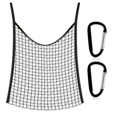 Imagem de LCZNXJJY Rede de feno de alimentação lenta, sacos de feno com 2 ganchos para cavalos, bolsa de alimentador de feno sem nó, 80 cm x 89 cm, multifuncional, cabras, vacas, burros, suprimentos de