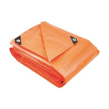 Imagem de Lona de Polietileno 6X3 Metros 100 Micras Laranja Menegotti