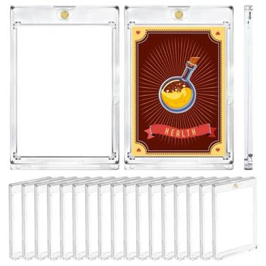 Imagem de Suporte de cartão magnético FIUPIA 35 Pt para cartas colecionáveis x20