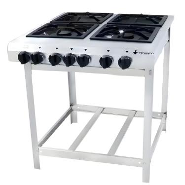 Imagem de Fogao 4 Bocas 30X30cm Gas Glp Baixa Pressao Ei4 Extra Perfil 5Cm De Pe - Venancio