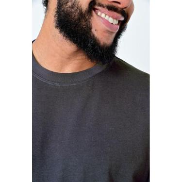 Imagem de Camiseta Tech Cotton Stretch Chumbo M - CAMISARIA COLOMBO