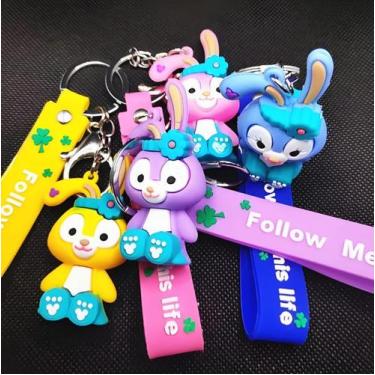 Imagem de Chaveiro De Borracha Coelhinho Fofo Kawaii LK3-9117 - Luatek