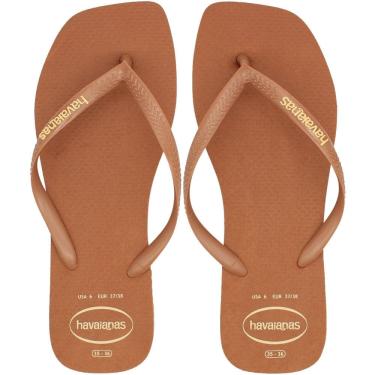Imagem de Chinelo de Dedo Havaianas Slim Square Logo Pop Up Feminino