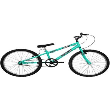 Imagem de Bicicleta de Passeio Ultra Bikes Esporte Rebaixada Aro 24 Reforçada Freio V-Brake Sem Marcha Verde Anis