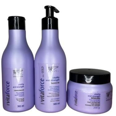 Imagem de Kit Cond, Creme de Pentear e Máscara pra Cabelo com Queda, Fragilizado e Danificado Pós Progressiva 850ml