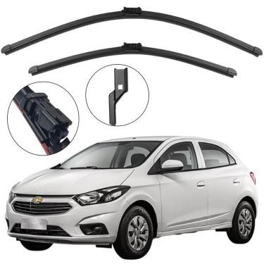 Imagem de Kit Palheta Dianteira Onix 2018 a 2019 Limpador de Parabrisa de Silicone