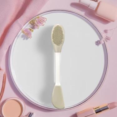 Imagem de Escova de limpeza facial de silicone 2 em 1, aplicador de máscara facial de cabeça dupla, ferramenta de escova, esfoliante suave e profunda ferramenta de limpeza manual