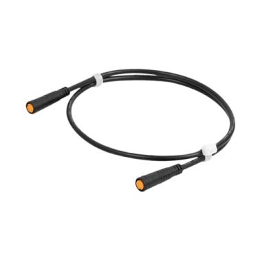 Imagem de Lljsszr Cabo de Extensão para Bicicleta Elétrica, Substituição Confiável, Emborrachado E à Prova D'água, com Plugue de 3 Pinos, Componente Estável para Bi, Fêmea