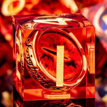 Imagem de Conjunto de dados poliédricos DND ORIFANTOU Magic Golden Ring com caix