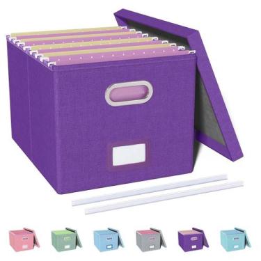 Imagem de Organizador de arquivos Oterri File Box para armazenamento de pastas d