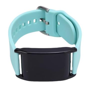 Imagem de ZJchao Silicone Watch Band Substituição para WHOOP 4.0 Ajustável Sport Strap Soft Respirável Silicone Pulseira Com Fivela de Liberação Rápida para Fitness Rastreador Correndo Caminhadas (Azul claro)