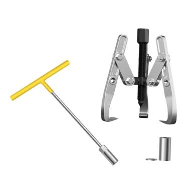 Imagem de Bothyi Ferramenta extratora de 3 garras em aço liga profissional para remoção do tambor interno de máquinas de lavar roupa de carregamento superior, carros e, 6 Inch with Wrench