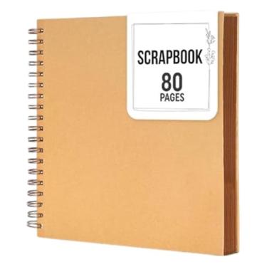 Imagem de shamjina Álbum de fotos para scrapbook, projeto artesanal, decoração, viagem, presente, lembranças, família, faça você mesmo, álbum de fotos, recordações, Marrom