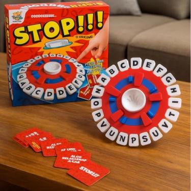 Imagem de Jogo de Palavras STOP RODA DE LETRAS GRANDE EM PORTUGUÊS- Jogo de Tabuleiro Divertido para Toda a Família Com Cronômetro e Roda Giratória Educativo (Modelo 1)