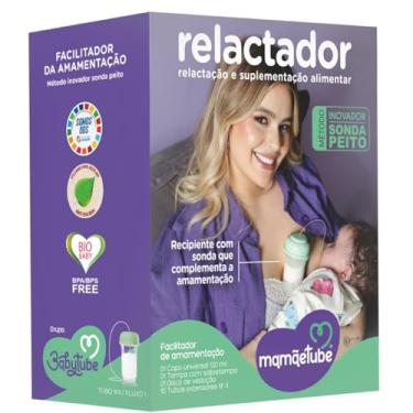 Imagem de Relactador Premium com 10 Tubos Extensores, Kit Completo para Amamentação, Livre de BPA/BPS, 120ml, Método Sonda Peito para Relactação e Translactação