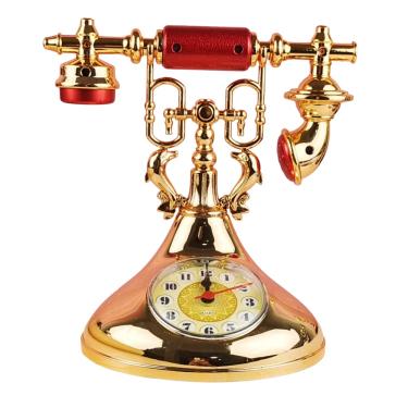 Imagem de Despertador de telefone vintage de estilo europeu de quartzo