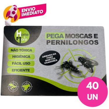 Imagem de Kit Adesivo Repelente Pega Mosca Mosquito Pernilongo Elimina Insetos V