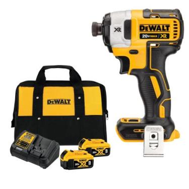 Imagem de Parafusadeira 20V MAX 1/4" Brushless  3 Velocidades, 2 Baterias 5Ah e 