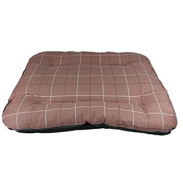 Imagem de Cama Para Cachorros Colchonete Pet Reforçado Mabuu Pet (Grande, Rosa Com Linhas)
