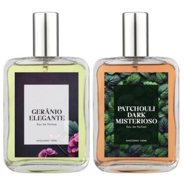 Imagem de Kit Perfume Masc. Gerânio E Patchouli Dark Misterioso 100Ml - Essência