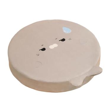 Imagem de Generic Almofada de assento em espuma viscoelástica com desenho animado, pufe de chão macio com estampa de, almofada para banqueta, para cadeira de, Cinza