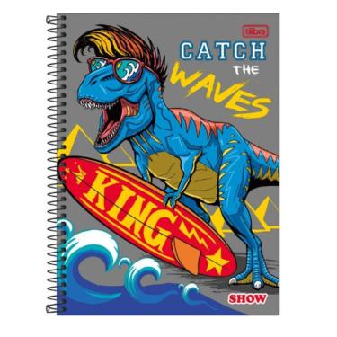 Imagem de Caderno Espiral Capa Dura Universitário 1 Matéria Show 80 Folhas Jandaia Estampa 5