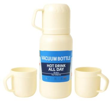 Imagem de Garrafa Térmica Café 500ml Inox + 3 Canecas | Mantém Quente