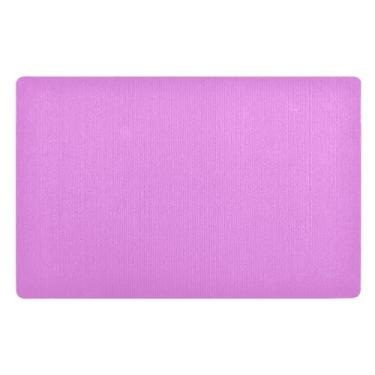 Imagem de GAIGEO Tapete de pátio externo magenta lavanda absorvente de água, tapete antiderrapante, tapetes para casa, capachos externos 81 x 50 cm