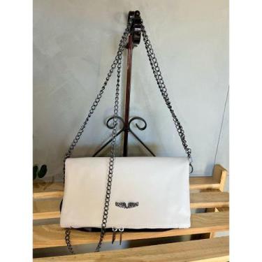 Imagem de Bolsa Carteira festa Clutch Rock Dobrável Alças removível em corrente 