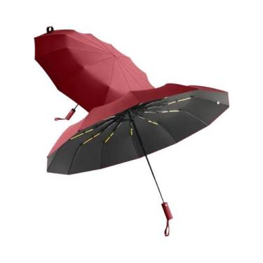 Imagem de Guarda-chuva Automático Grande Com 24 Varetas, Protetor Solar UV, Dupl