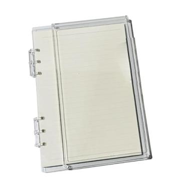 Imagem de Sclmgo Caderno de Páginas Soltas, Fichário com 6 Argolas, Planejador, Capa Transparente, Fichário para Desenho, Estudantes, Anotações, Esboços, A5 Transparente