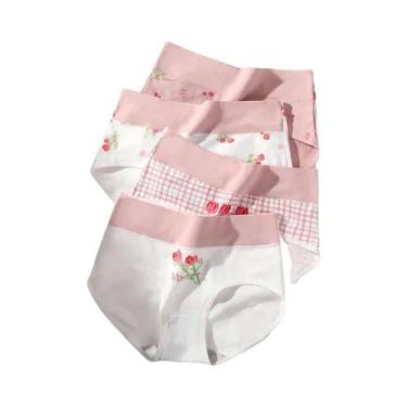 Imagem de Conjunto De Calcinhas De Algodão De Cintura Alta Para Mulheres, Respir