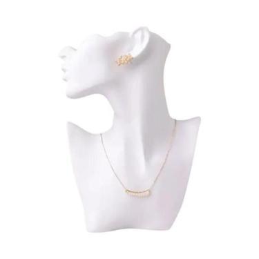 Imagem de Suporte De Exibição De Joias Em Resina, Cabeça De Manequim Para Colare