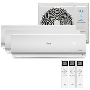 Imagem de Ar Condicionado Tri Split Elgin 27000 BTUs (HW 09K+12K+18K) Quente e Frio Inverter 220V R32 MTQE27C2CB