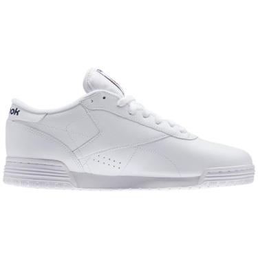 Imagem de Reebok Tênis masculino Ex-O-Fit Clean Logo Int cano baixo, Branco intenso azul real azul real, 4 Big Kid