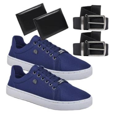 Imagem de Kit de 2 Tênis Casual Masculino Urban Street Confort Dia a Dia + 2 Cin