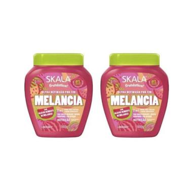 Imagem de Creme Skala 1Kg 2 X 1 Pentear E Hidratar Melancia -Kit C/2Un
