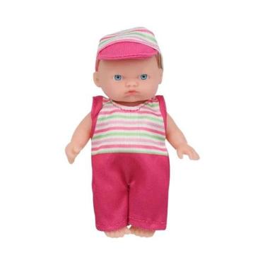 Imagem de Boneca Mini Bebê De 12cm Com Roupinha, Recém-Nascido Realista Sorriden