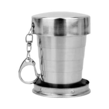 Imagem de Copo Portátil De Aço Inoxidável Dobrável Para Viagens Ao Ar Livre E Ca