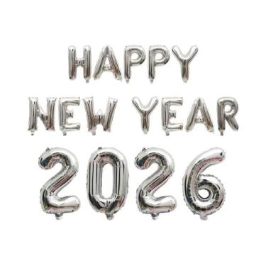 Imagem de Feliz Ano Novo 2026: Kit De Decoração Para Festa De Véspera De Ano Nov