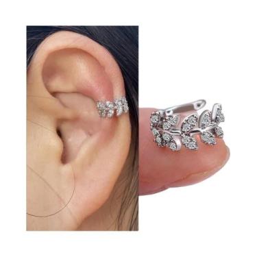 Imagem de Brinco De Clip Ajustável Feminino Estilo Punk Vintage Com Estrela E Fo