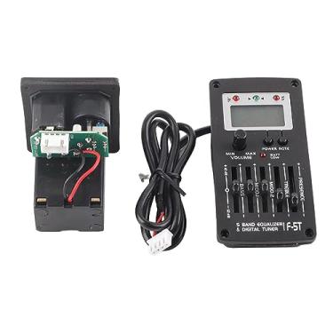 Imagem de SALALIS Equalizador de Guitarra Acústica de 5 Bandas, Kit de Sintonizador de Captador para Músicos, Display LED, Controle de Graves/agudos, Alimentado por Bateria de 9V
