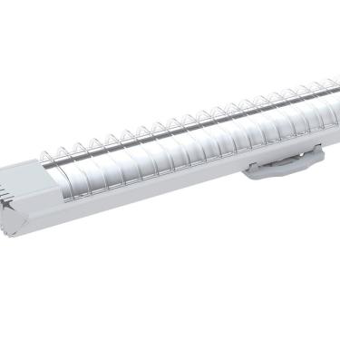 Imagem de 6 Luminárias Sobrepor Taschibra Lumifácil 60cm C/ 1 Tubo Led 6500k Bivolt Branco