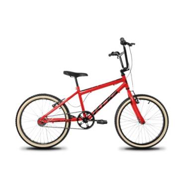 Imagem de Bicicleta infantil Aro 20 Masculina Freio V-Brake Modelo BMX Garfo Rigido,Vermelho Preto