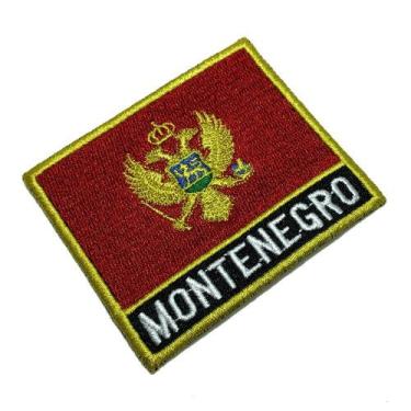Imagem de BP0243NT01 Bandeira Montenegro Patch Bordado Termo Adesivo - BR44
