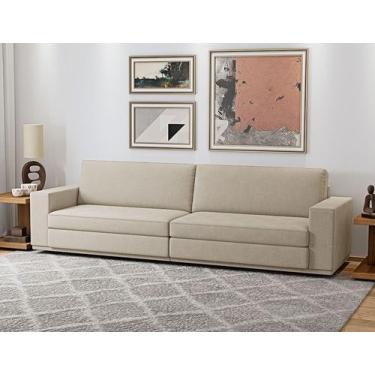Imagem de Sofá Arezzo Fixo Bege 2Lug 2,82m - Ame Sofá