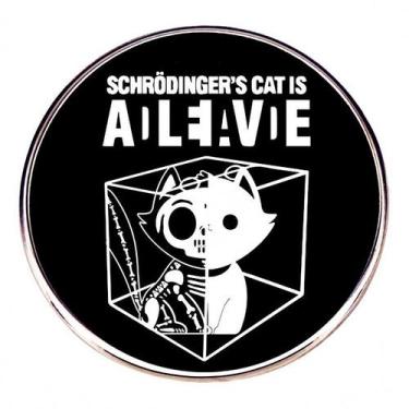 Imagem de Broche Pins Cat Funny Science Badg Alloy - Yiweisai