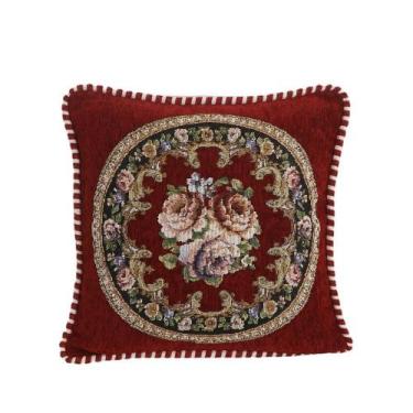Imagem de Conjunto de fronhas de poliéster bordado floral vintage x2 - yiweisai