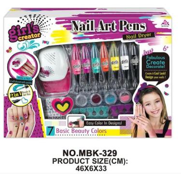 Imagem de Conjunto de unhas infantil de simulação DIY para meninas, co - Gloome 