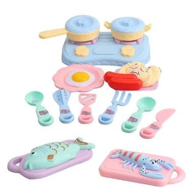 Imagem de Conjunto de 20 peças de mini simulação de pratos e utensílio - Gloome 